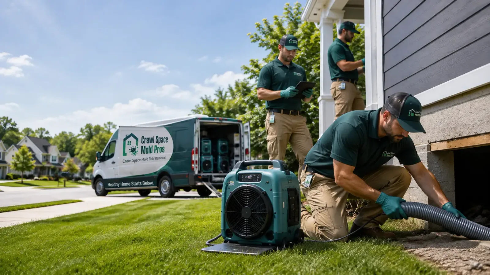 Crawl Space Mold Removal in Hazelhurst, WI